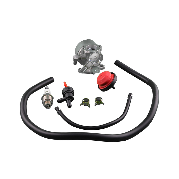 Carburetor Kit with Spark Plug, Primer, Primer line, Fuel line Compatible with Tecumseh 632113, 632113A