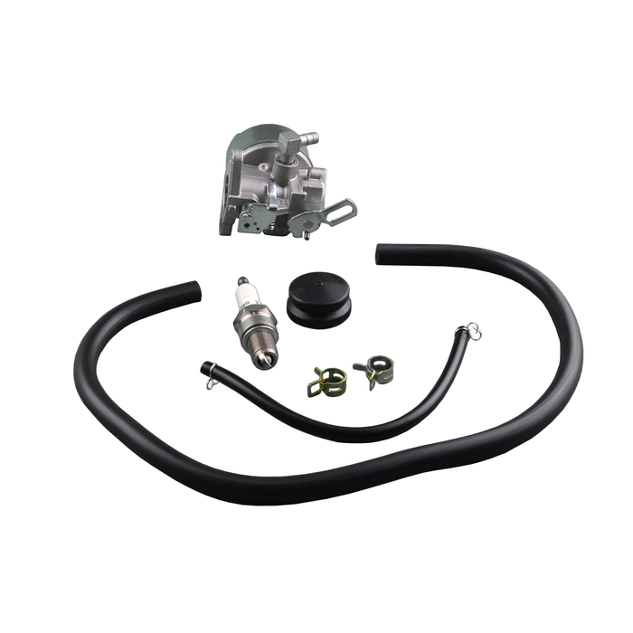 Carburetor Kit with Spark Plug, Primer, Primer line, Fuel line Compitable with Tecumseh 640298