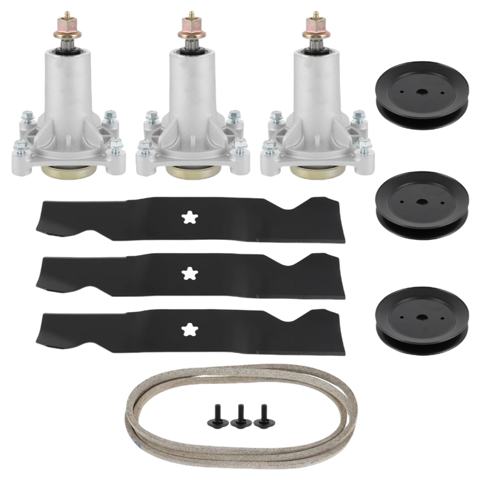 Deck spindle rebuild kit for Husqvarna Poulan Pro 54 inch Law mowers 187292 153535 196103