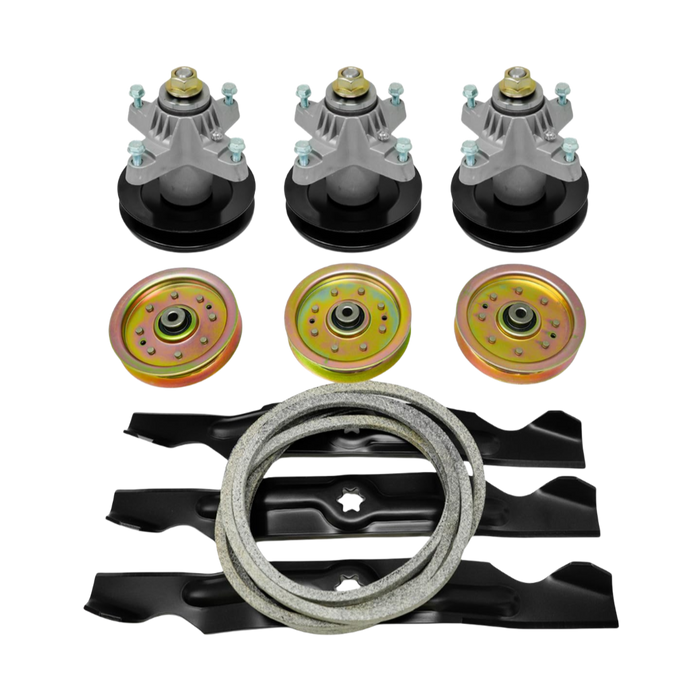 Deck spindle rebuild kit for 50-inch Cub Cadet RZT-50 Zero-Turn Mower 918-04126 942-04053 954-04044A 756-04129C
