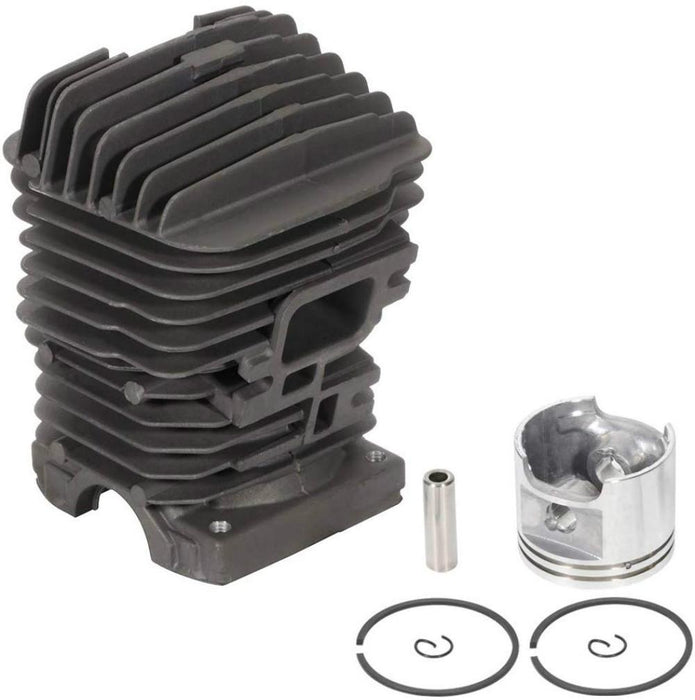 Cylinder and Piston Kit 47mm For Stihl 031, MS310, Chrome, Decompression (1127 020 1214, 1127 020 1215)