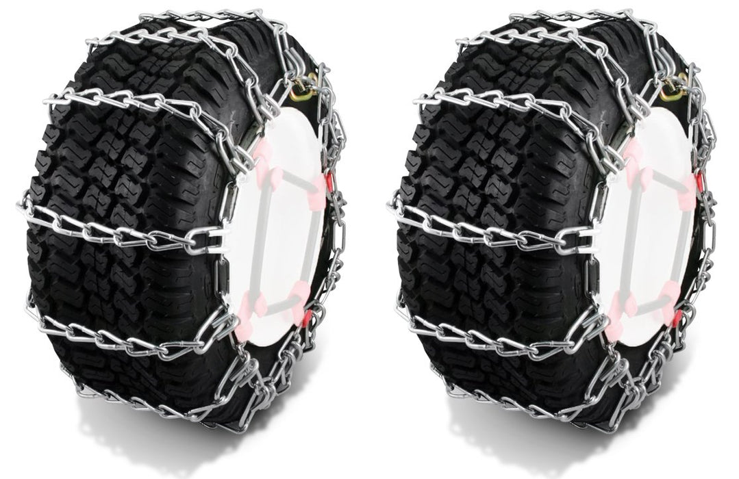 Snow Tire Chains For Tire Size 16x6.5x8 4-Link spacing