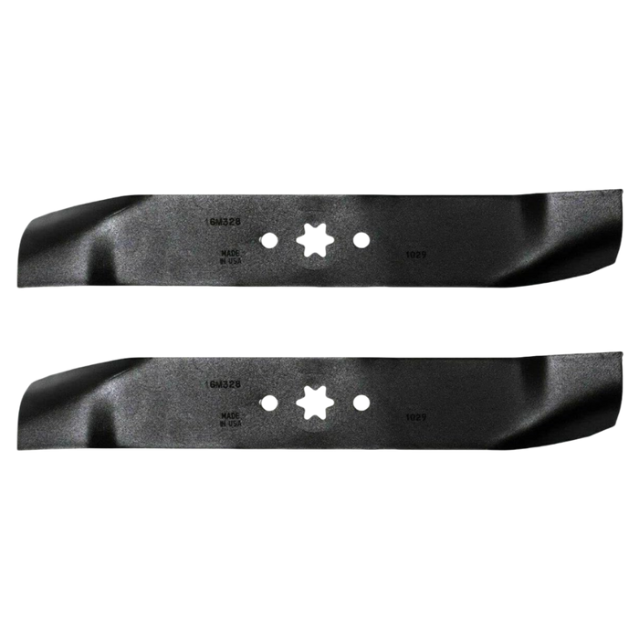 Mulching mower blade set for Cub Cadet MTD Toro 46 inch lawn tractors 942-04125 742-0611 112-0304 2-pack