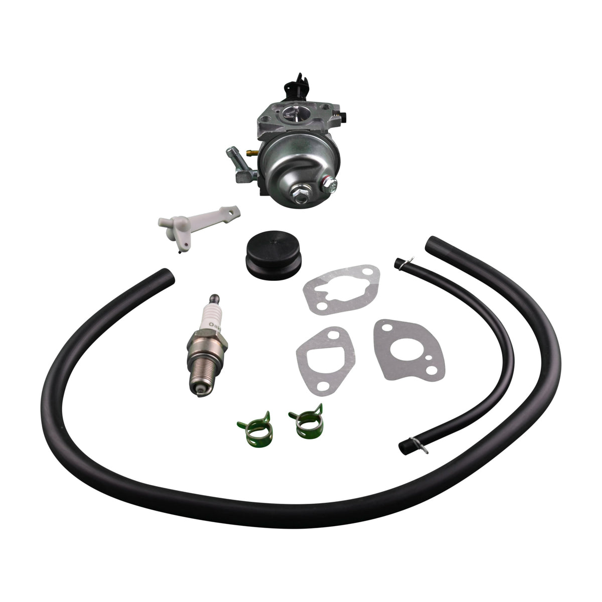Carburetor Kit with Spark Plug, Primer, Primer line, Fuel line for