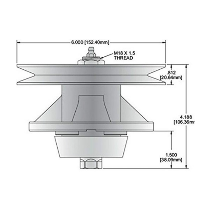 Spindle Assembly for John Deere AM121342, AM121229