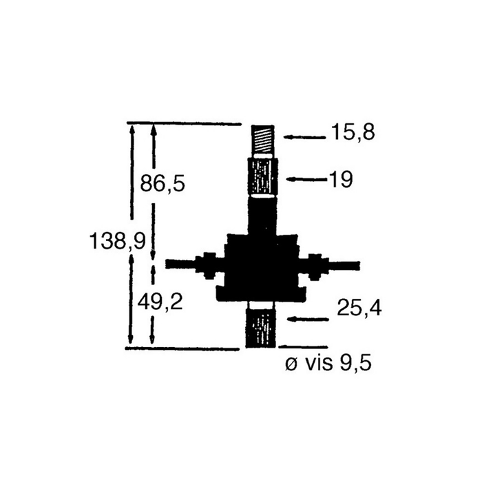 Spindle Assembly for MTD 717-0906, 717-0906A, 753-05319, 917-0906A