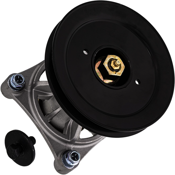 Spindle assembly with pulley for Husqvarna 46 48 52 inch Zero-Turn mower compatible with 174356 113962