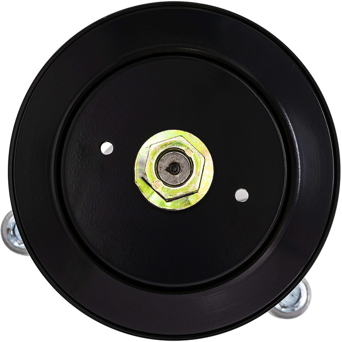 Spindle and Pulley assembly for Husqvarna 532130794 532153535 2-Pack