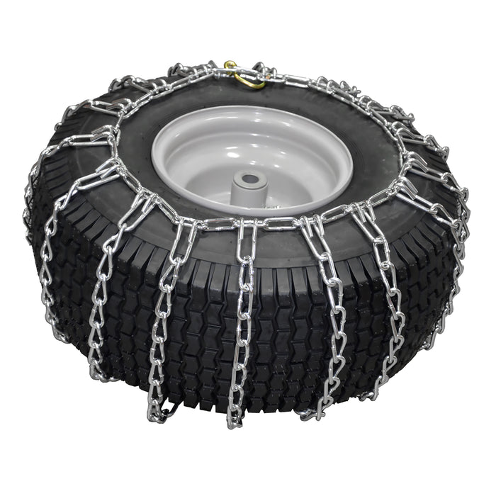 Snow Tire Chains for Tire Size 16x7.5x8 18x6.5x8 18x8.5x8 2-Link spacing
