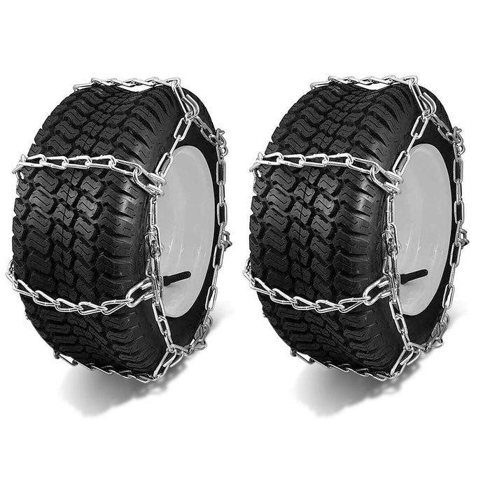 Snow Tire Chains For Tire Size 18x9.5x8 4-Link spacing