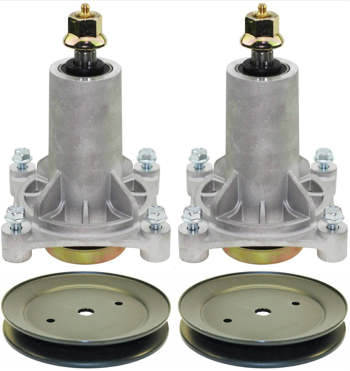 Spindle and Pulley assembly for Poulan Pro 42 46 inch lawn mowers 5321 ...