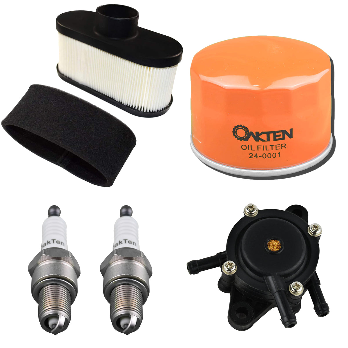 Service Kit Kawasaki FS651V FS691V FS730V Engine Air Filter Fuel Filter Oil Filter Plugs Oil 44187 P