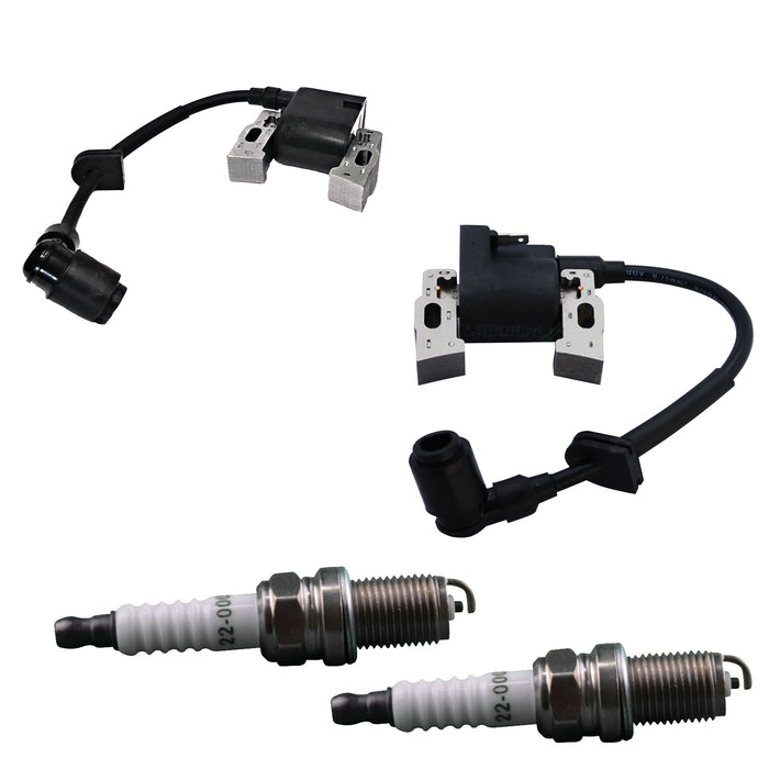 Ignition Coil Spark Plug Pack for Honda GX610 GX620 GX670 GXV610 GXV620 GXV670; 30500-ZJ1-845, 30500-ZJ1-013