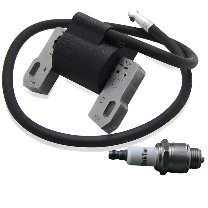 Ignition Coil Spark Plug Pack for Briggs & Stratton 298502, 398593, 496914, 591420 RJ19LM