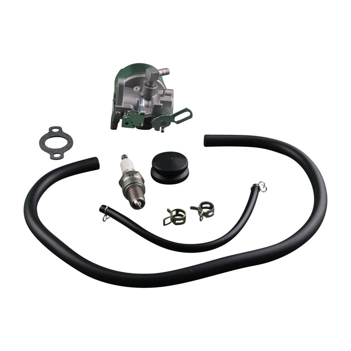 Carburetor Kit with Spark Plug, Primer, Primer line, Fuel line Compitable with Tecumseh 640298