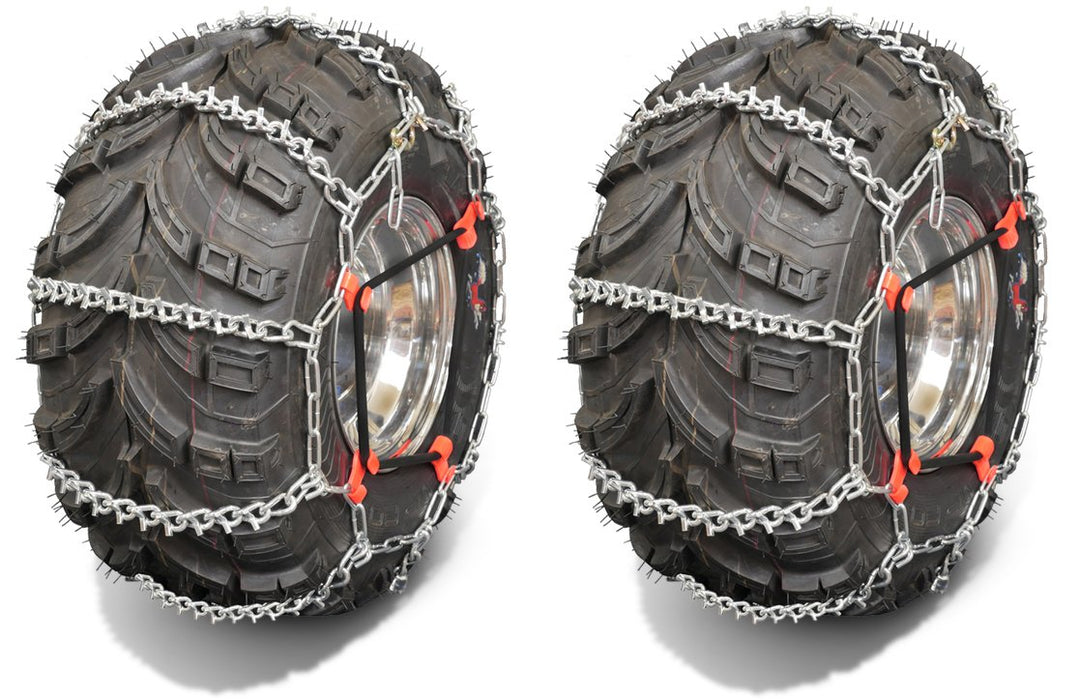 ATV 4-link Spacing Ladder Alloy Tire Chains with Tensioners 21x10-12, 22x8-12, 22x10-10, 22x10-9, 23x8-10, 23x8-11, 23x10-10